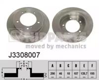 Nipparts J3308007 Brake disc Nipparts J3308007 Brake disc
