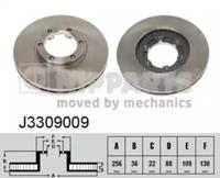Nipparts J3309009 Brake disc Nipparts J3309009 Brake disc