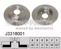 Nipparts J3318001 Brake disc