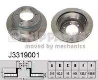 Nipparts J3319001 Brake disc Nipparts J3319001 Brake disc