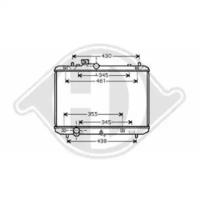 Diederichs 8641401 Радіатор охолодження двигуна Diederichs 8641401 Радіатор охолодження двигуна