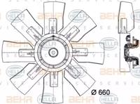 Hella 8MV 376 727-061 Вентилятор охолодження двигуна Hella 8MV 376 727-061 Вентилятор охолодження двигуна