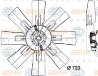 Hella 8MV 376 728-121 Вентилятор охлаждения двигателя