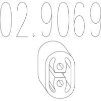 MTS 02.9069 Кронштейн системи випуску відпрацьованих газів MTS 02.9069 Кронштейн системи випуску відпрацьованих газів