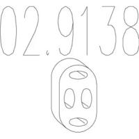 MTS 02.9138 Exhaust pipe support