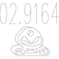 MTS 02.9164 Exhaust pipe support