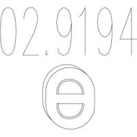 MTS 02.9194 Exhaust pipe support