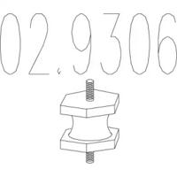 MTS 02.9306 Кронштейн системи випуску відпрацьованих газів MTS 02.9306 Кронштейн системи випуску відпрацьованих газів