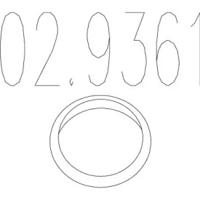 MTS 02.9361 Прокладка глушителя MTS 02.9361 Прокладка глушителя