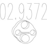 MTS 02.9372 Кронштейн системи випуску відпрацьованих газів MTS 02.9372 Кронштейн системи випуску відпрацьованих газів