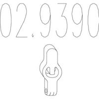 MTS 02.9390 Кронштейн системи випуску відпрацьованих газів