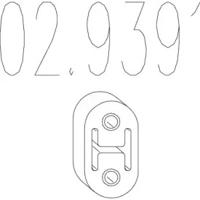 MTS 02.9391 Кронштейн системи випуску відпрацьованих газів