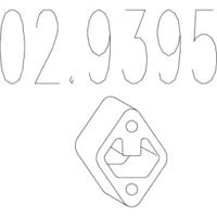 MTS 02.9395 Кронштейн системи випуску відпрацьованих газів