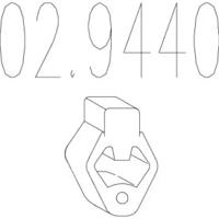 MTS 02.9440 Кронштейн системи випуску відпрацьованих газів