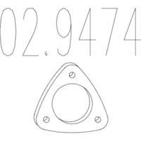 MTS 02.9474 Прокладка труби вихлопного газу MTS 02.9474 Прокладка труби вихлопного газу