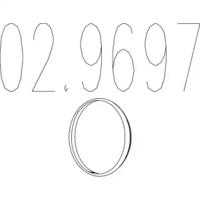 MTS 02.9697 Прокладка глушителя MTS 02.9697 Прокладка глушителя