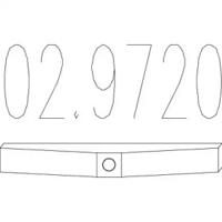 MTS 02.9720 Кронштейн системы выпуска отработанных газов