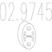 MTS 02.9745 Exhaust pipe support