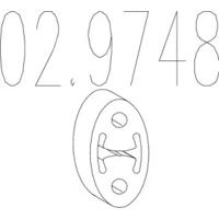 MTS 02.9748 Exhaust pipe support