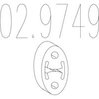 MTS 02.9749 Exhaust pipe support