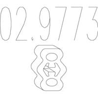 MTS 02.9773 Exhaust pipe support