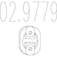 MTS 02.9779 Кронштейн системи випуску відпрацьованих газів MTS 02.9779 Кронштейн системи випуску відпрацьованих газів