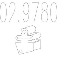 MTS 02.9780 Кронштейн системы выпуска отработанных газов MTS 02.9780 Кронштейн системы выпуска отработанных газов