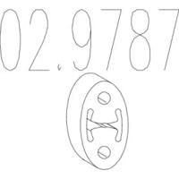 MTS 02.9787 Exhaust pipe support