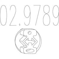 MTS 02.9789 Кронштейн системи випуску відпрацьованих газів MTS 02.9789 Кронштейн системи випуску відпрацьованих газів