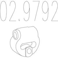 MTS 02.9792 Кронштейн системи випуску відпрацьованих газів MTS 02.9792 Кронштейн системи випуску відпрацьованих газів