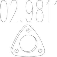 MTS 02.9811 Прокладка глушителя MTS 02.9811 Прокладка глушителя