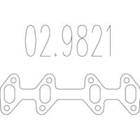 MTS 02.9821 Прокладка глушителя MTS 02.9821 Прокладка глушителя