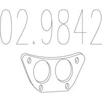 MTS 02.9842 Прокладка трубы выхлопного газа