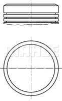 Mahle Original 040 27 00 Поршень двигателя Mahle Original 040 27 00 Поршень двигателя
