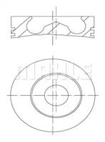 Mahle Original 010 22 00 Поршень Mahle Original 010 22 00 Поршень