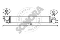 Somora 040145A Радіатор інтеркулера Somora 040145A Радіатор інтеркулера