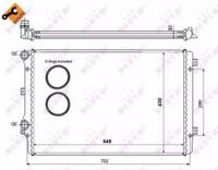 NRF 53816 Радіатор