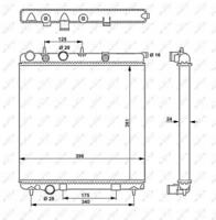 NRF 53837 Радиатор охлаждения двигателя