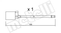 Metelli SU.015 Датчик зносу гальмівних колодок