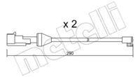 Metelli SU.204K Датчик износа тормозных колодок