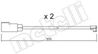 Metelli SU.244K Датчик износа тормозных колодок Metelli SU.244K Датчик износа тормозных колодок