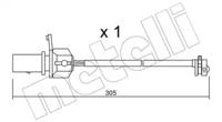 Metelli SU.248 Датчик зносу гальмівних колодок Metelli SU.248 Датчик зносу гальмівних колодок