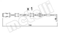 Metelli SU.318 Датчик зносу гальмівних колодок Metelli SU.318 Датчик зносу гальмівних колодок