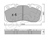 Cifam 822-268-0 Brake pads