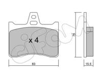 Cifam 822-531-0 Brake pads