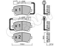 Cifam 822-554-1 Brake pads