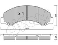 Cifam 822-621-0 Brake pads