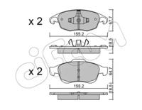 Cifam 822-800-0 Колодки гальмівні