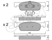 Cifam 822-975-0 Колодки тормозные Cifam 822-975-0 Колодки тормозные