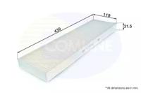 Comline EKF180 Фільтр салону